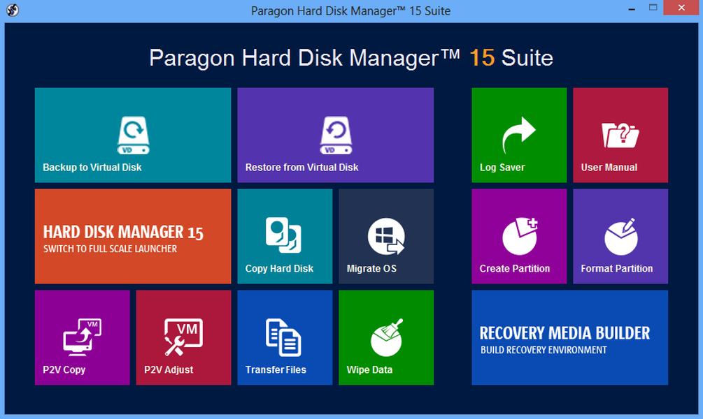 paragon hard disk manager 16